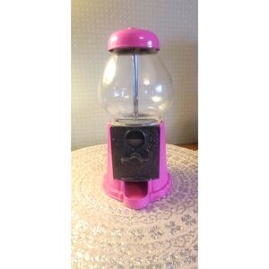 Vintage 1980s Carousel Pink Cast Metal w Glass Globes WORKS